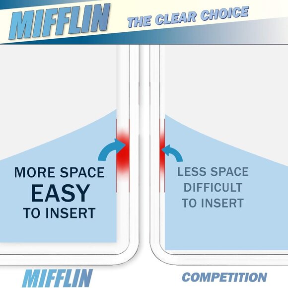 Mifflin USA Passport & Card Holders Clear 4x6 inch 10 Pack Extra Large XXL - Picture 2 of 4